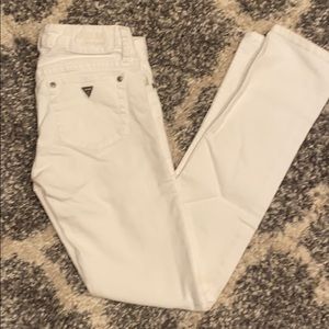 Guess white skinny jeans